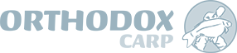 Logo Orthodox Carp prekryté farebným prechodom