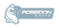 Logo Poseidon Baits prekryté farebným prechodom